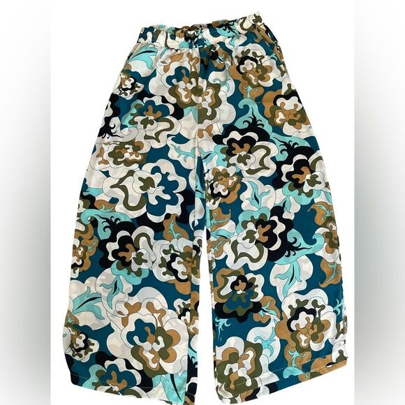 Rose & Olive Multicolor Floral Pants - Picture 1 of 7